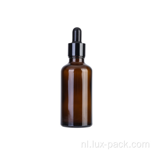 50 ml ronde glas etherische oliefles met druppelaar